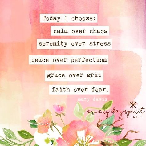 Just for today. I choose  . "Our serenity runs as deep as our choices. We can use the tools of our daily spiritual practice to provide the soul care we need to be mindful of where our thoughts are taking us. Today we can choose to lean in the direction of calm peace wisdom grace and faith." -Mary Davis . . If you dig the content follow my FB link in bio . #mendinghands #reiki #healingtouch #quotes #quotesofinstagram #quote #quoteoftheday #dailyquotes #spirituality #universallove #gratitude #love Short Positive Affirmations, Serenity Quotes, Lean In, Financial Peace, Spiritual Messages, Peace Quotes, Faith Over Fear, Spiritual Practices, I Choose