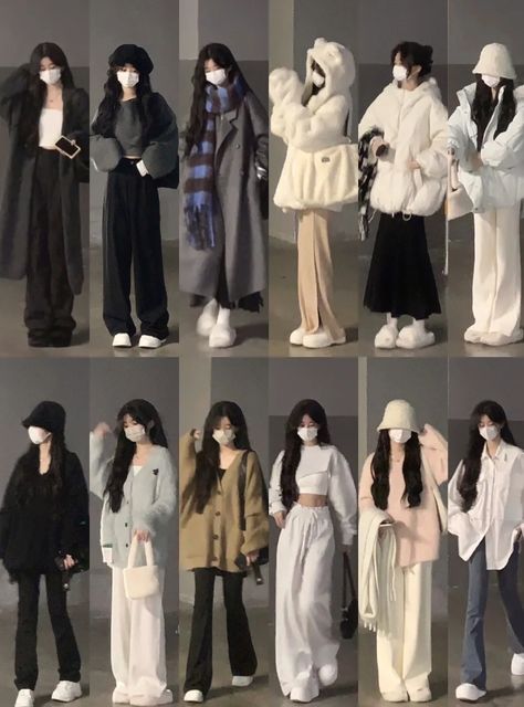 Celana Jogger Wanita, Simple Style Outfits, Korean Outfit Street Styles, Winter Fashion Outfits Casual, Korean Casual Outfits, Outfit Ideas Winter, Everyday Fashion Outfits, Tomboy Outfits, Tomboy Style Outfits