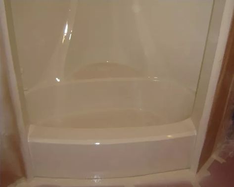 Bathtub Shower Remodel, Diy Cleaner, Painting Bathtub, Shower Remodel Diy, Bathtub Surround, Small Shower Remodel, Diy Bathtub, Bathtub Tile, Fiberglass Shower