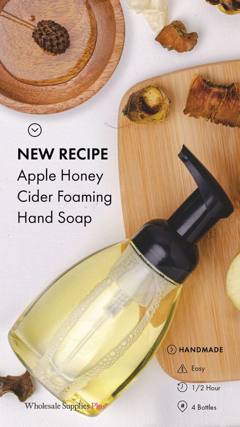 Foaming Hand Soap Recipe, Hand Soap Recipe, Apple Honey, Crisp Apple, Yl Essential Oils, Soap Recipe, Foaming Hand Soap, Skin Care Recipes, Soap Recipes