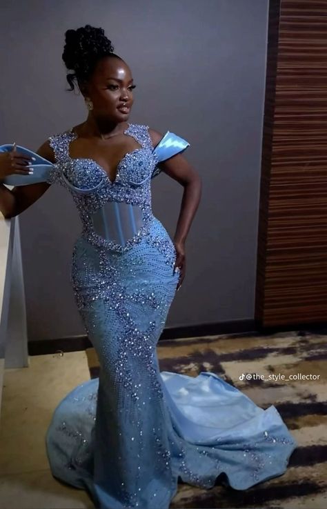 Nigerian Dress, Nigerian Lace Styles Dress, Nigerian Lace Styles, Prom Dress Inspo, Classy Prom, Prom Inspiration, African Prom Dresses, Sparkly Prom Dresses, Gorgeous Prom Dresses