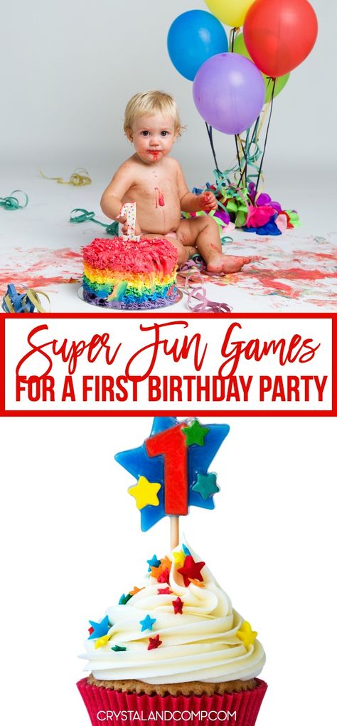 First Birthday Party Games and Activity Ideas that are perfect for your budget! #birthdayparties #firstbirthdayparty #firstbirthday #firstbirthdayideas #birthday #firstbirthday #happybirthday #crystalandcomp First Birthday Must Do, First Birthday Party Activities For Adults, 1st Birthday Party Activities Outdoor, First Birthday Games For Kids, Baby Birthday Party Activities, First Birthday Party Activities, 1st Birthday Activities, First Birthday Party Games, Baby Birthday Games