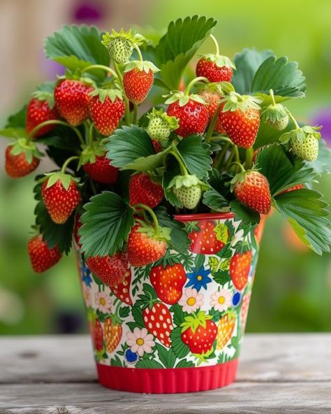 Grow the most bountiful strawberry plant in a container with our step-by-step instructions. Strawberry Plant Pot, Bug Painting, Strawberry Varieties, Strawberry Plant, Strawberry Planters, Natural Pest Control, Strawberry Plants, Bountiful Harvest, Garden Soil