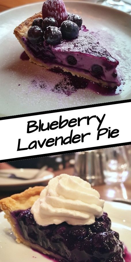 Blueberry Vanilla Lavender Pie Recipe :blueberries::herb: | Delight your senses with this spring-inspired dessert! This pie features a flaky lattice crust filled with floral blueberry goodness, sweet vanilla, and calming lavender notes. Perfect for impressing guests! :cherry_blossom::sparkles: #BlueberryPie #LavenderRecipes #SpringBaking #DessertIdeas ..... Lavender Pie, Pie Filling Desserts, Berry Pie Recipe, Raspberry Pie Filling, Blueberry Cream Pies, Lattice Crust, Blueberry Lavender, Vanilla Lavender, Blackberry Pie