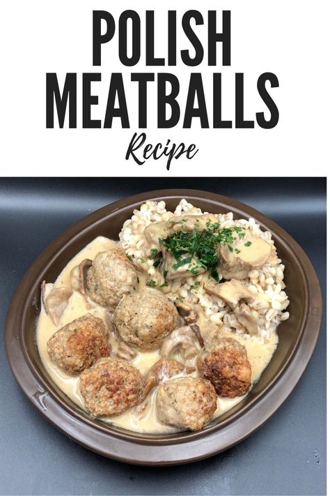 Looking for Polish meatballs with mushroom gravy recipe? Check out this authentic recipe for Polish meatballs with mushroom sauce. Polish Meatballs, Meatballs With Mushroom Gravy, Mushroom Gravy Recipe, German Foods, Main Entrees, Christmas Meal, Polish Food, Mushroom Gravy, Gravy Recipe