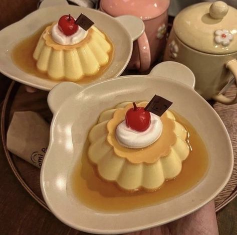 Comfort Meals, كريم كراميل, 귀여운 음식 그림, Kawaii Cooking, Cute Baking, Japanese Dessert, Think Food, All Food, Cute Desserts