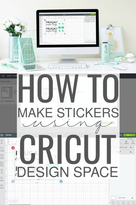 Cricut Monogram Tutorial Stickers With Cricut, Cricut Explore Air Projects, Cricut Monogram, Make Stickers, Cricut Supplies, Cricut Explore Projects, Using Cricut, Cricut Expression, How To Make Stickers