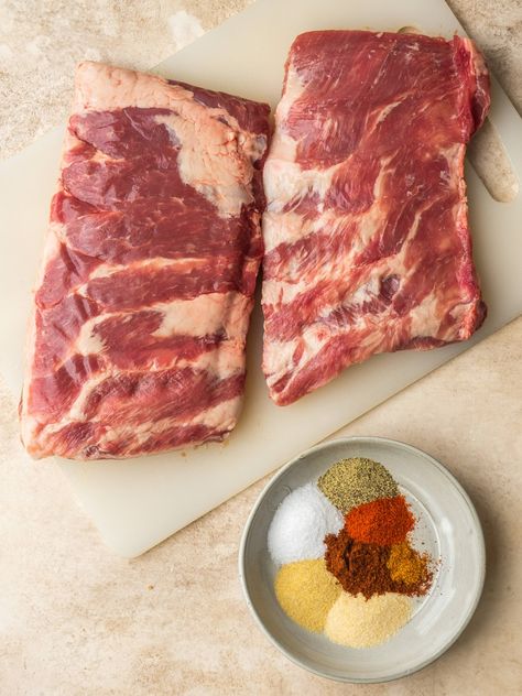 Air Fryer Ribs, St Louis Style Ribs, Rib Rub Recipe, Barbecue Pork Ribs, Small Air Fryer, Boneless Ribs, Dry Rub Recipes, Pork Spare Ribs, Rub Recipes