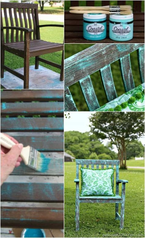 dry brush furniture painting technique Dry Brushing Before And After Furniture, Dry Brushing Before And After Paint, Sea Green Paint Colors, Sea Green Paint, Dry Brush Painting Technique, Turquoise Painted Furniture, Paint Hacks, Distressing Furniture, Restoring Furniture