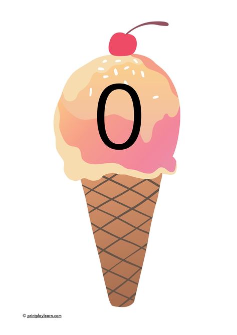 Ice Cream Numbers 0-20    Use to support counting at home or in the classroom.    An Early Years (EYFS) and Primary School printable teaching resource.    Print Play Learn Ice Cream Numbers Free Printable, Ice Cream Numbers, Primary School Classroom, Birthday Board Classroom, Role Play Areas, Early Years Foundation Stage, Class Displays, Display Lettering, Theme Classroom