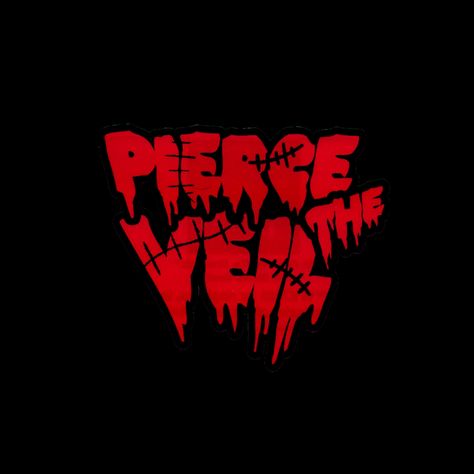 Emo Logo Design, Ptv Logo, Goth Homescreen, Pierce The Veil Aesthetic, Red And Black Emo, Mall Goth Wallpaper, Pierce The Veil Logo, Goth Icon, Red Widgets