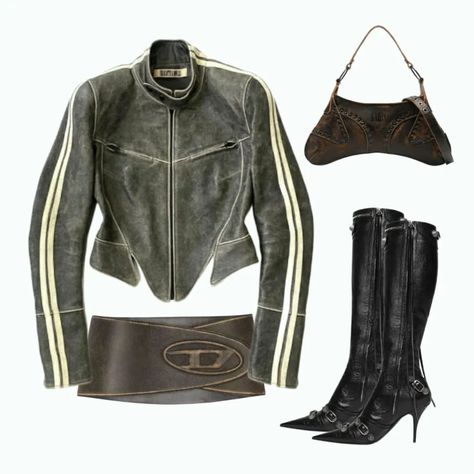 Big Shoes Outfit, Diesel Outfits Black Women, Diesel Outfits, Diesel Aesthetic, Ayra Star, Diesel Outfit, Photos For Vision Board, Ash Style, Mesh Top Outfit