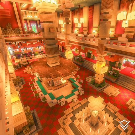 Rate O’Casino! ⬇️ #Minecraft Minecraft Building Ideas Casino, Minecraft Casino Building, Minecraft Casino Ideas, Minecraft Casino, Casino Building, Minecraft Decoration Ideas, Minecraft Decoration, Modern Hall, Promise Land