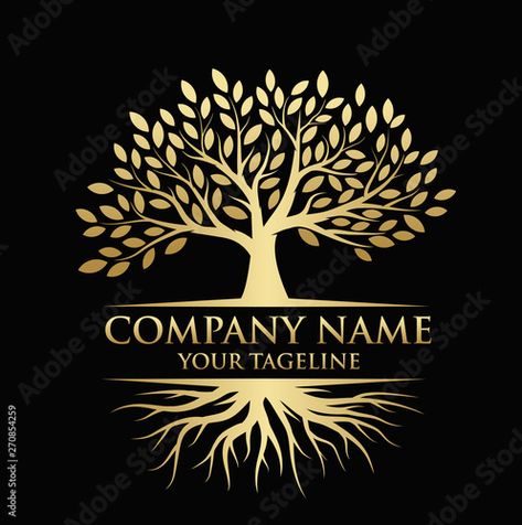 Tree And Roots, Life Logo Design, Tree Of Life Logo, Roots Logo, Home Symbol, Deep Images, Illustration Tree, Tree Logo Design, Business Graphics