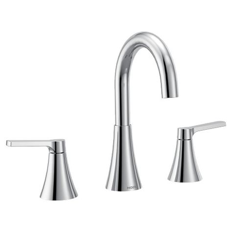 Moen Bathroom Faucets, Smart Faucet, Bathroom Faucets Chrome, Shower Rods, Single Handle Bathroom Faucet, Soft Modern, Decorating Style, Tub And Shower Faucets, Faucet Handles