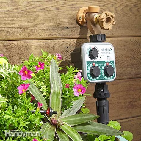 There’s an easier way to keep your plants watered, even when your life gets busy or you’re away from home—a simple, automated drip irrigation system. These systems are affordable and easy to set up. Irrigation System Diy, Irrigation Diy, Drip Irrigation Diy, Drip System, Drip Irrigation System, Modern Planters, Self Watering Planter, Drip Irrigation, Landscaping Tips