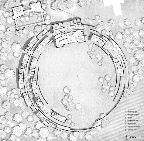 Circle Architecture, Maze Drawing, Movement In Architecture, Memorial Design, Recycled Brick, Jewelry Box Diy, Architecture Concept Drawings, Plan Drawing, Landscape Architecture Design