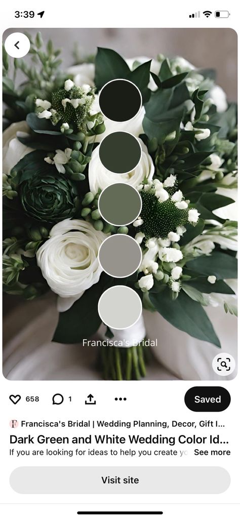 Gray And Emerald Wedding, Moss Green Wedding Theme, Juniper Green Wedding, Green Gray Wedding, Dark Green And White Wedding, Gray Green Wedding, Green Wedding Color Schemes, Green And Gray Wedding, Forest Green Wedding Theme