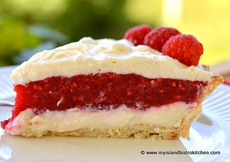 Raspberry Cream Cheese Pie | My Island Bistro Kitchen Raspberry Cream Cheese Pie, Black Raspberry Recipes, Treats To Bake, Raspberry Cream Pies, Raspberry Pie Filling, Summer Fruit Recipes, Raspberry Cream Cheese, Bistro Kitchen, Cream Cheese Pie