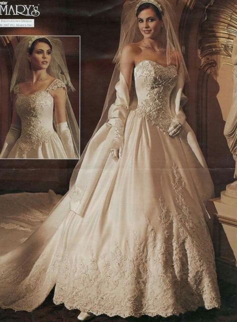 Bridal Core, 1990s Wedding, 90s Wedding Dress, 90s Wedding, 1930s Wedding Dress, 80s Wedding, Fairytale Gown, Vintage Wedding Gowns, Mary's Bridal