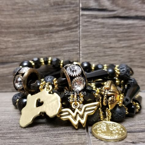 Wakanda Forever  #stacksonstacks #beadedbracelets #ownyourjoy Stacksonstacksbracelets@gmail.com Stacks Bracelets, Wakanda Forever, Bracelet Stack, Charm Bracelet, Beaded Bracelets, Beads