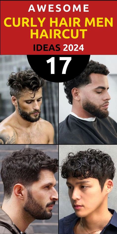 Transform your look with the top 17 curly hair men haircuts of 2024. Embrace your natural curls and step into the world of modern and stylish hairstyles. Whether you prefer short and clean fades or long and elegant styles, our guide offers a range of options to complement your curly hair. Dive into the realm of taper cuts, black hair styles, and medium-long haircuts to find the perfect curly hair men haircut for your personal style. Thick Curly Hair Men Haircut, Men’s Short Curly Hair Styles, Mens Hairstyles Curly Fade, Haircuts For Guys With Curly Hair, Guys Haircuts Long On Top, Hairstyles For Men With Curly Hair, Trendy Men’s Haircuts Curly, Men’s Thick Curly Hairstyles, Guys Curly Haircut