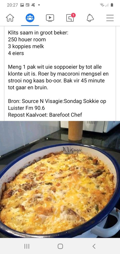 Maklike Resepte, Popcorn Recipes Easy, Bacon Dishes, Macaroni Cheese Recipes, Mince Recipes, Veg Dishes, Pasta Dinner Recipes, Savoury Baking, Supper Recipes