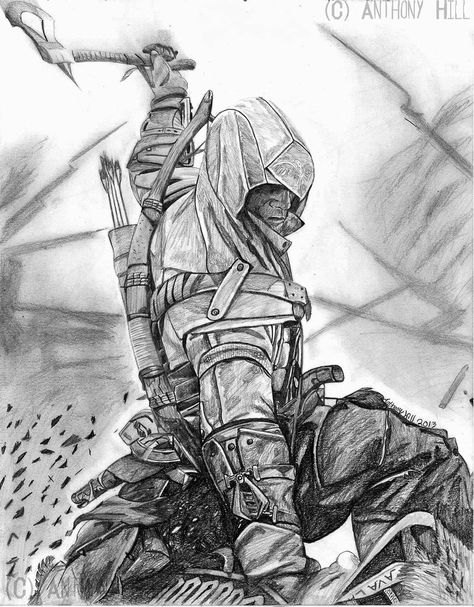 Cool Assassin's Creed Drawings | assassin s creed 3 by wanted75 fan art traditional art drawings games ... Assassins Creed Unity Arno, Copic Marker Drawings, Assassin's Creed Wallpaper, Assassins Creed 2, All Assassin's Creed, Assassins Creed Artwork, Assassins Creed 3, Creed Game, Assassins Creed Art