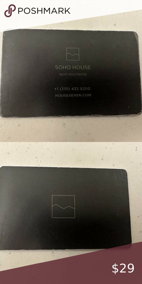 Soho House Membership Card Authentic Hollywood Soho House Membership, Soho Club, Membership Card, Soho House, House Of Cards, World Famous, Soho, Hollywood, Golf