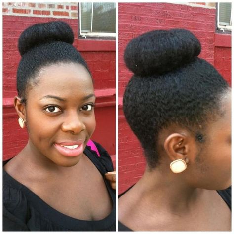 Lazy Hair Updo, High Bun Tutorials, Donut Bun Hairstyles, Knotty Hair, Natural Hair Blowout, Donut Bun, Hair Donut, Natural Hair Bun Styles, Lazy Hairstyles