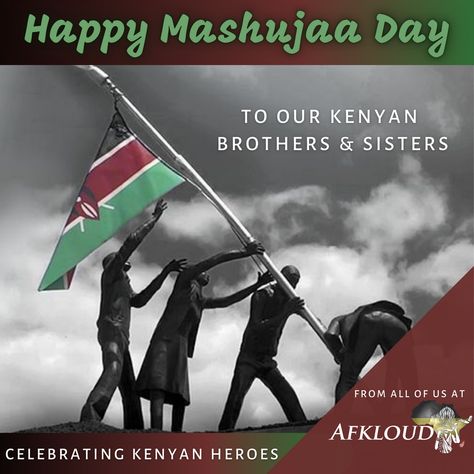 🇰🇪 Happy Mashujaa Day to Kenya! 🇰🇪 "Mashujaa" is Swahili for "Heroes." On this day, we honor all of the Kenyan heroes who have contributed towards the fight for Kenya’s independence. ✊🏾#HappyMashujaaDay #HappyMashujaaDayKenya #MashujaaDay2020 #CelebratingAfricanIndependence Happy Jamhuri Day Kenya, Mashujaa Day Poster, Happy Madaraka Day Kenya, Happy Mashujaa Day Kenya, Mashujaa Day Kenya Quotes, Kenya Independence Day, Mashujaa Day Kenya, Bigger Hips Workout, Kenya Memes Hilarious