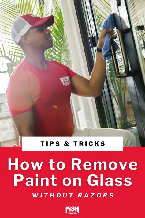 How To Remove Paint From Windows, How To Remove Paint From Glass Window, Remove Paint From Glass, Neck Painting, Remove Acrylic Paint, Painted French Doors, Painted Window Frames, How To Remove Paint, Garage Windows