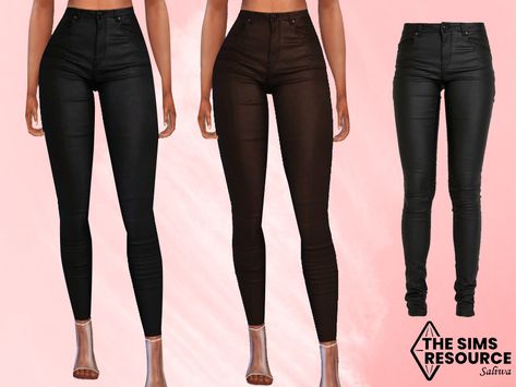 High Waisted Leather Pants, High Wasted Pants, Cotton Party Dress, Sims 4 Black Hair, Sims 4 Body Mods, Sims 4 Expansions, Tumblr Sims 4, Sims 4 Toddler, Sims4 Clothes