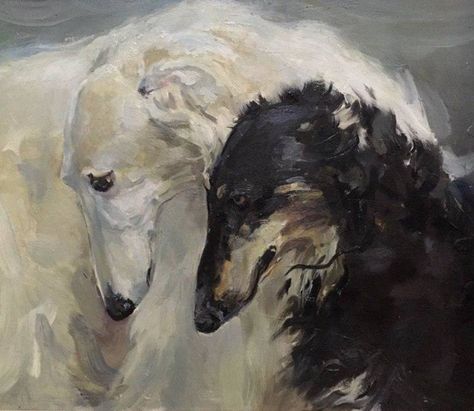 Dogs Painting, Borzoi Dog, Ap Art, Arte Fantasy, Dog Paintings, My New Room, Painting Oil, Art Reference Photos, Greyhound