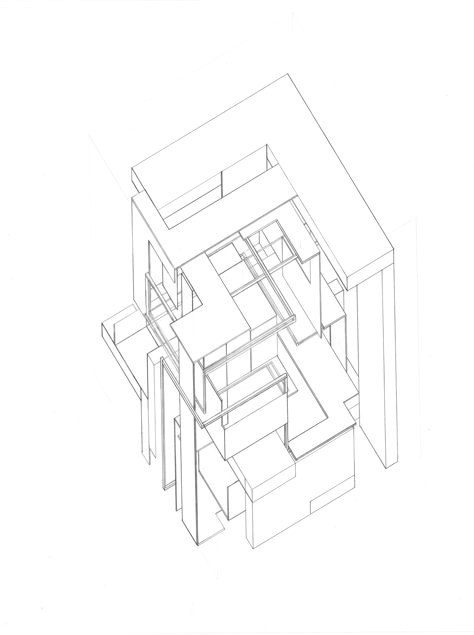 Orthogonal Drawing, Design Terminology, Herman Hertzberger, Mixed Media Architecture, Cube Project, Architecture Study, Axonometric Drawing, Media Architecture, Design Words