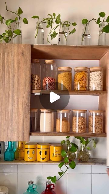 Rekha Beniwal on Instagram: "📌Link in Nestasia highlights & bio under linktree 

Must have home and kitchen essentials ✨

Recently bought these glass storage jars from @nestasia.in . These jars have an air tight lid that completely seals the crisp & flavour of the thing you put in as does not lose moisture. Can be used for storing dry food, pulses, and spices and its see-through design makes it easy to find what you’re looking for. 

Comment for the links!

Ad*
#kitchenshop #organising #glassjars #shopping #homeshopping #homedecors 

Kitchen organisers, glass jars, mirror tray, home decor products" Kitchen Organisers, Must Have Home, Kitchen Indian, Kitchen Arrangement, Snack Jars, Home Decor Products, Indian Kitchen, Glass Storage Jars, Oil Storage