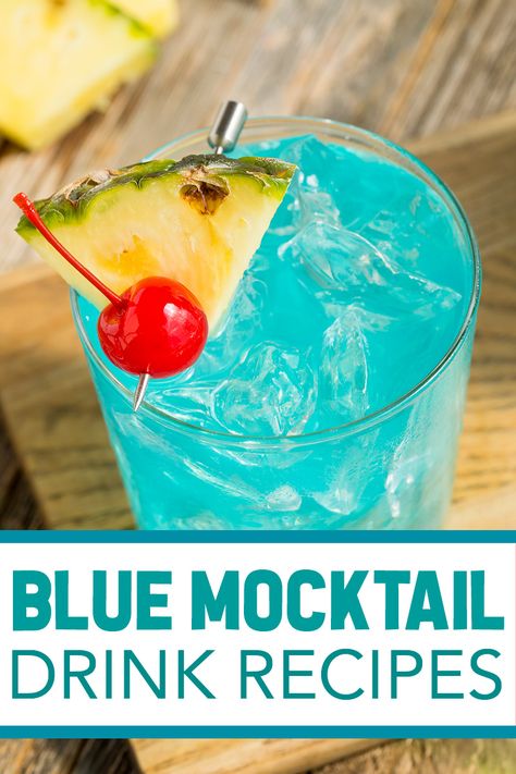 You're going to love the variety of Super Tasty Blue Mocktail Recipes! All are sweet, simple, and of course - blue in color! Fun for parties and gatherings! #punchrecipes #partyrecipes #mocktailrecipes #3boysandadog Party Punch Non Alcoholic, Blue Party Punch, Winter Mocktails Non Alcoholic, Blue Mocktail Recipe, Watermelon Alcohol, Punch Non Alcoholic, Kid Friendly Mocktails, Blue Mocktail, Hawaiian Punch Recipes