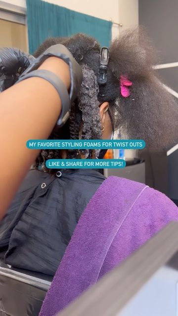 Carlisa | Natural Hair Edu. on Instagram: "There are levels to foams & the one I choose depends on what someone wants to do. Nairobi: I love this foam if someone wants a softer hold and a more fluffed out set or if someone wants to leave in their twists until wash day. This is a softer hold foam that doesn’t do well in humidity or with longevity especially if someone is high density & coarse. The Doux - Mousse def: STRONG HOLD!! Almost too strong if you don’t like a crunch but for high dens Embracing Diversity, Two Strand Twist, Wash Day, Hairstyle Trends, Twist Outs, Women's Hairstyles, Twist Out, Design Essentials, Nairobi