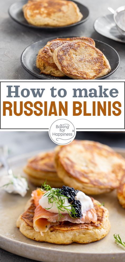 Buckwheat Blini Recipe, Yeast Pancakes, Deficit Meals, Sweet Or Salty, Recipes With Yeast, Buckwheat Recipes, Yeast Dough, Buckwheat Pancakes, Buckwheat Flour