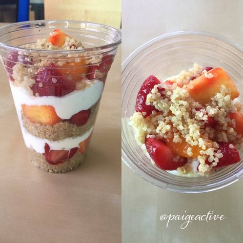 Day 1 Of Hammer & Chisel means I'll be fueling my body right. This Fruit Quinoa Parfait is out of this world! 2 Cups Cooked Quinoa 1 Cup Strawberries 1 Cup Pineapples 1 Cup Mandarin oranges 3 Cups low-fat (1%) Greek Yogurt 1 Tbsp. Raw Honey Evenly layer ingredients into a tall glass or container to take on the go! Save the rest for your next breakfast or snack & repeat! :D H&C and 21 Day fix Approved! 1 Purple- 1 Red- 1 Yellow Bon appetite! Quinoa Parfait, 21 Day Fix Snacks, Nutritionist Diet, Glass Meal Prep Containers, 21 Day Fix Breakfast, Glass Meal Prep, Spinach Nutrition Facts, Thm Breakfast, Cooked Quinoa