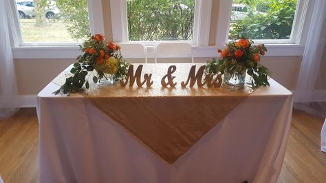 How To Decorate Bride And Groom Table, Bride And Groom Table Decorations Simple, Bride And Groom Table Ideas Simple, Simple Bride And Groom Table, Embroidered Runners, Wedding Budgets, Bride And Groom Table, 2023 Decor, Bride Groom Table