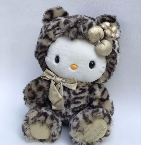 #hellokitty #leopard #plush #plushcore #kawaii #cute #pinterest Leopard Hello Kitty, Print Hello Kitty, Hello Kitty Leopard, Hello Kitty Themes, Leopard Coat, Hello Kitty Plush, Hello Kitty Pictures, Hello Kitty Items, Hello Kitty Collection