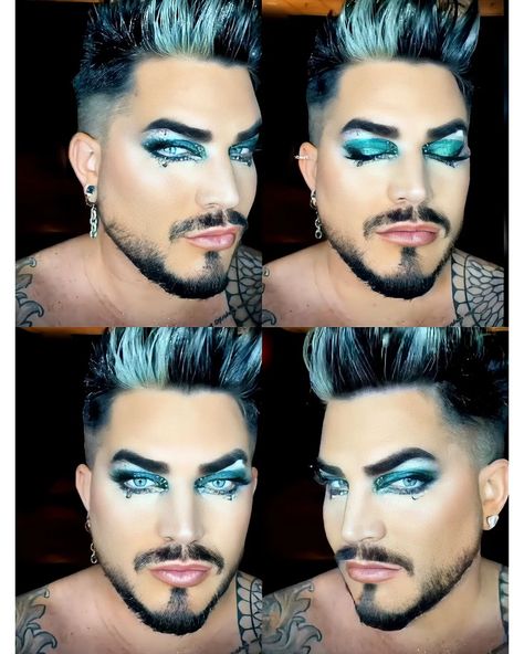 Profile Picture Halloween, Instagram Profile Picture, Adam Style, Drag King, Makeup Guide, Eye Makeup Art, Adam Lambert, Everything Is Fine, Girl Crushes