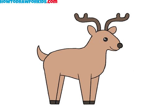 How to Draw a Reindeer - Easy Drawing Tutorial For Kids Dear Drawing, Reindeer Drawing, Sketching Tips, Draw Animals, Easy Drawing Tutorial, Drawing Tutorials For Kids, Coloring Supplies, Drawing Tutorial Easy, Pencil And Paper