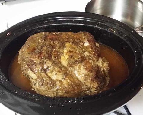 Crock-Pot Roast Pork Recipe  - Food.com Center Cut Pork Roast, Food Crockpot, Pork Roast Recipes, Crockpot Roast, Roast Pork, Pork Recipe, Party Dishes, Bridal Shower Food, Shower Food