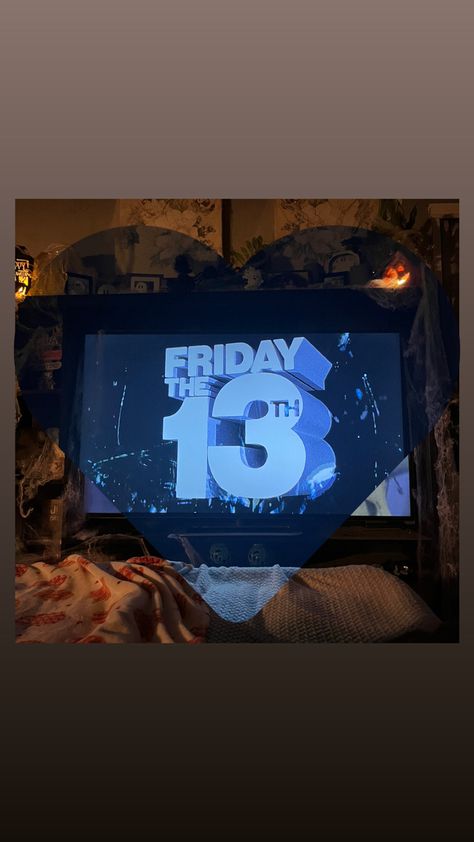 Watching Friday the 13th on friday the 13th Friday The 13th Movie Night, Friday The 13th