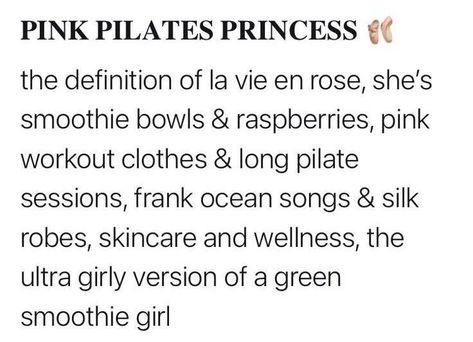 Pink Pilates Princess Black, Pink Workout Clothes, Frank Ocean Songs, Green Smoothie Girl, Secret Tattoo, Pink Pilates Princess, Pink Hair Clips, Pink Pilates, Pilates Princess