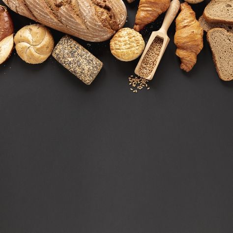 Bread and seeds with copy space Free Pho... | Free Photo #Freepik #freephoto #background #food #bakery #wallpaper Bakery Background Wallpaper, Bread Background Wallpaper, Bakery Wallpaper Backgrounds, Bread Wallpaper, Bakery Wallpaper, Bread Background, Baking Wallpaper, Papan Menu, Food Background Wallpapers