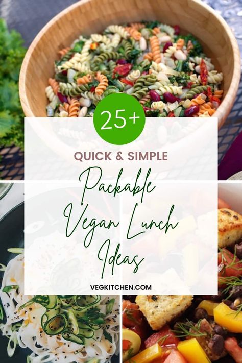 Packable Vegan Lunches, Vegan Lunch Meal Prep For The Week, Vegan Lunch Recipes For Work, Vegan Work Lunch Ideas, Easy Vegetarian Lunches For Work, Easy Vegan Lunches For Work, Cold Vegan Lunch, Cold Vegetarian Lunch Ideas, Vegan Cold Lunch Ideas