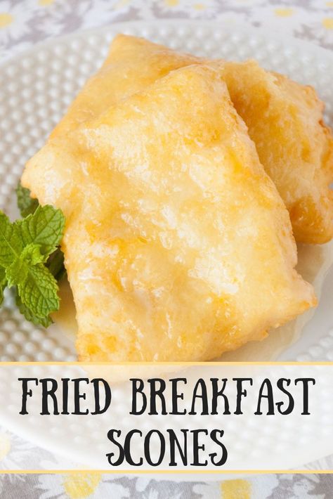 Fried Scones, Utah Scones, Indian Fry Bread, Breakfast Scones, Fried Breakfast, Easter Breakfast, Fry Bread, Quick Bread Recipes, Scone Recipe